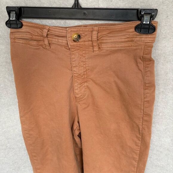 Marine Layer Women's Wide Leg Pants Size 4 camel Brown High-Rise Casual - Picture 5 of 8